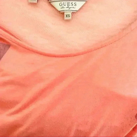 Guess Coral Layered Racerback Athleisure Blouse - Picture 10 of 10